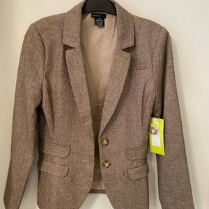 Press brand tweed blazer